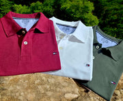 Polo Neck T-Shirt for Men (Multicolor, M) (Pack of 3)