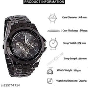Luxury Inspired Black Arabic Dial Watch
