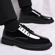 MENS SHINNING BLACK LACE UP PARTY AND FORMAL SHOES